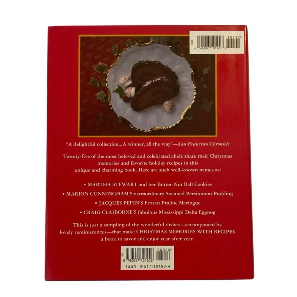 Julia Child Holiday Hardcover Cookbook Christmas Memories with Recipes 315 pages